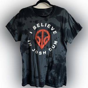 🔥SALE🔥 I Believe In Josh Dunn Acid Wash Alien Plus Size T-Shirt